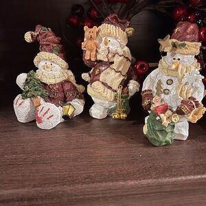 Vintage Snowmen Set